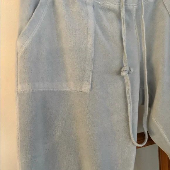Juicy Couture Light Blue Terry cloth Sweatpants size Medium - Picture 4 of 5